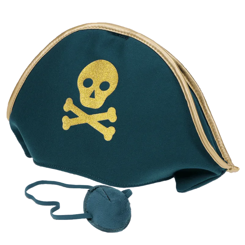 Un ensemble de chapeau et cache-œil de pirate Un ensemble de chapeau et cache-œil de pirate