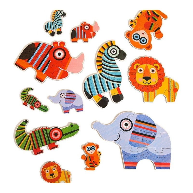 Puzzle 200 pièces : la jungle en folie, la forêt, jeu dès 8 ans Puzzle 200 pièces : la jungle en folie, la forêt, jeu dès 8 ans